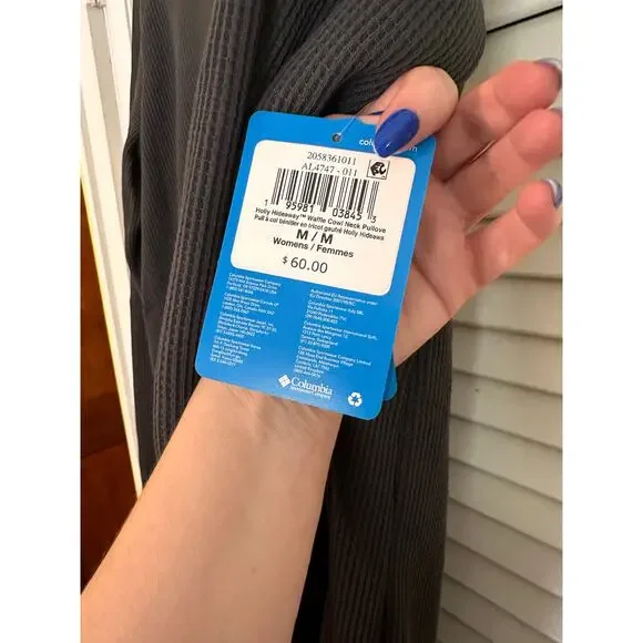 Columbia Women's Holly Hideaway Waffle Cowl Neck Pullover - NWT - Picture 4 of 5